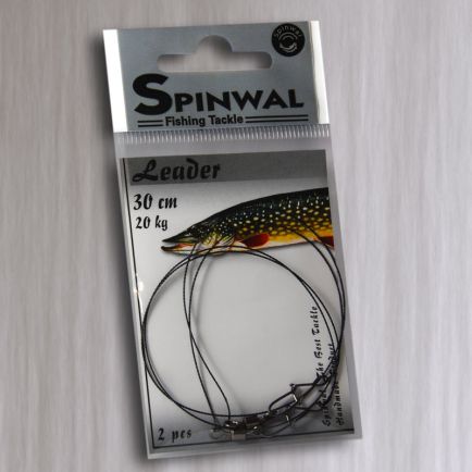 Spinwal Wolfram Spinning Leaders 30cm/20kg/2pcs